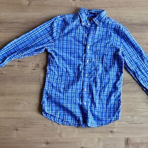 Blue Plaid Men's Shirt